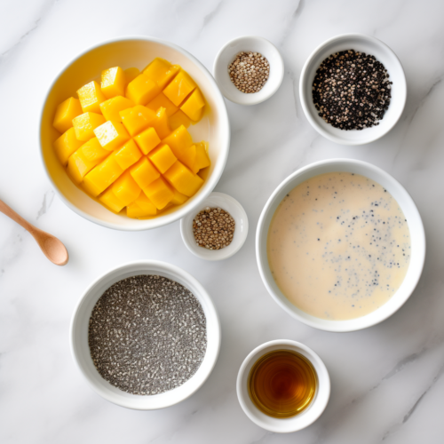 Mango Chia Seed Pudding - Ingredients