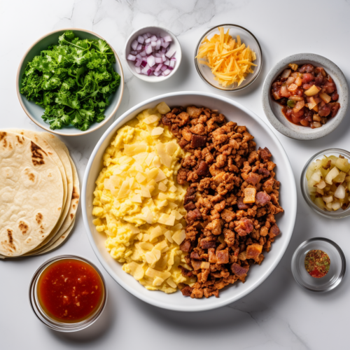 Chorizo Breakfast Burrito - Prep the Ingredients