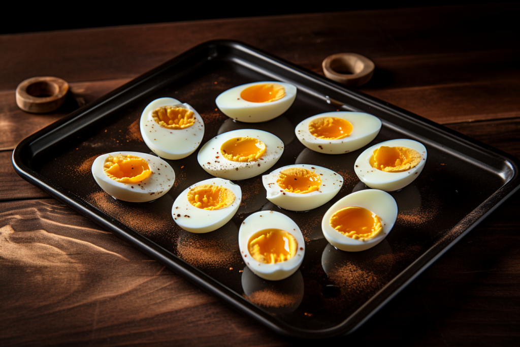 smoked eggs