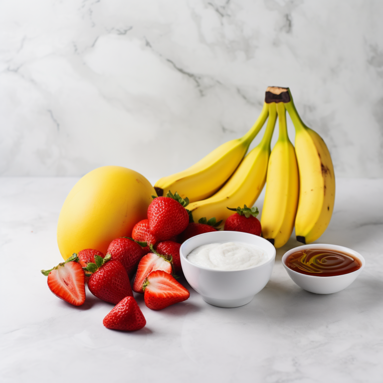 Strawberry Mango Banana Smoothie - Ingredients