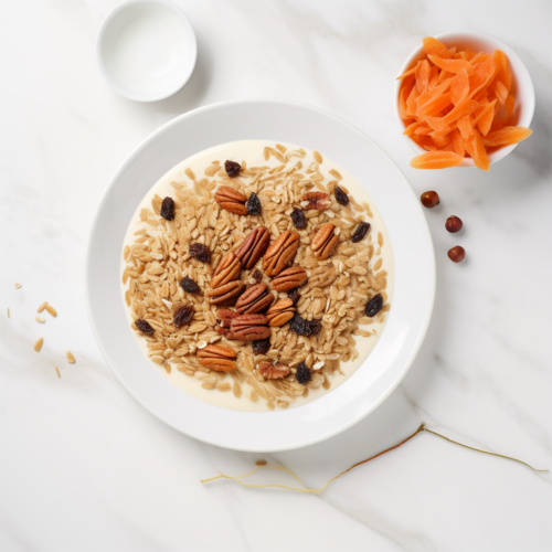 Carrot Cake Overnight Oats - Combine Ingredients