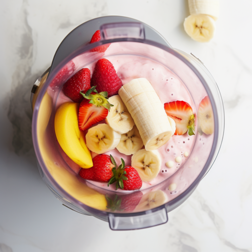 Strawberry Mango Banana Smoothie - Blender