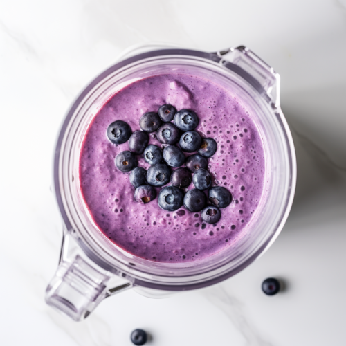 Blueberry Kefir Smoothie - Blended