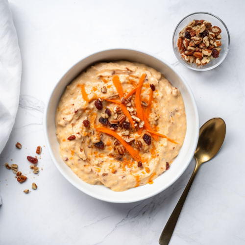 Carrot Cake Overnight Oats - Served