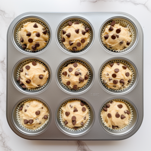 Sourdough Banana Muffins - In Baking Tin