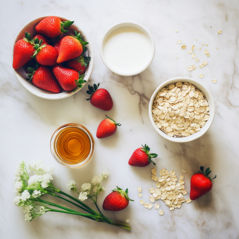 Strawberries and cream oatmeal - Ingredients