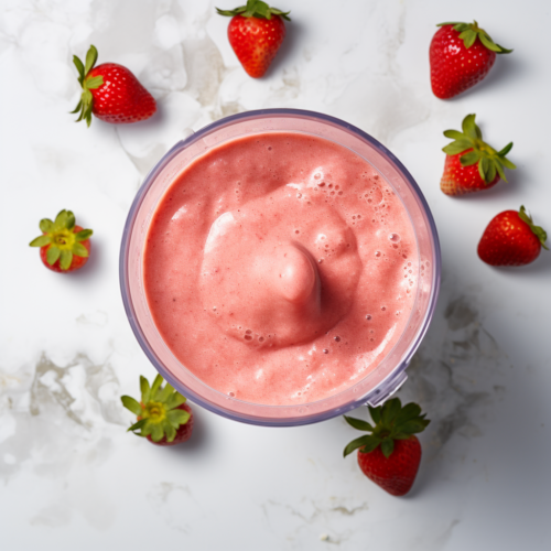 Strawberry Mango Banana Smoothie - Blended