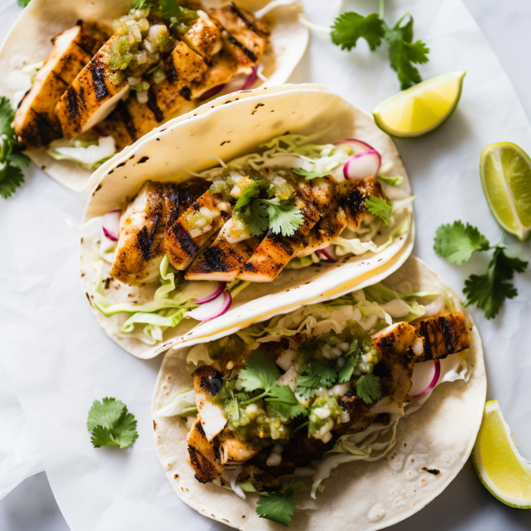 Grilled Haddock: Tacos