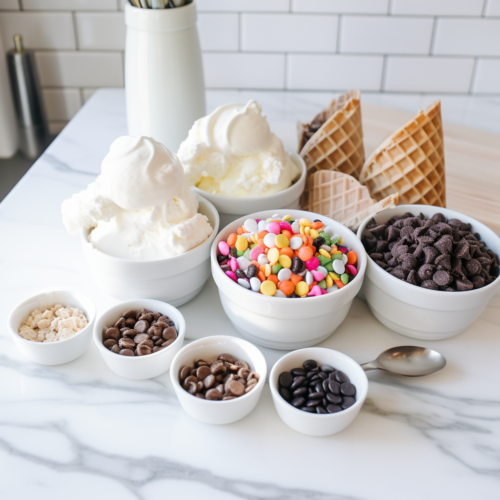 Ice Cream Nachos - Ingredients