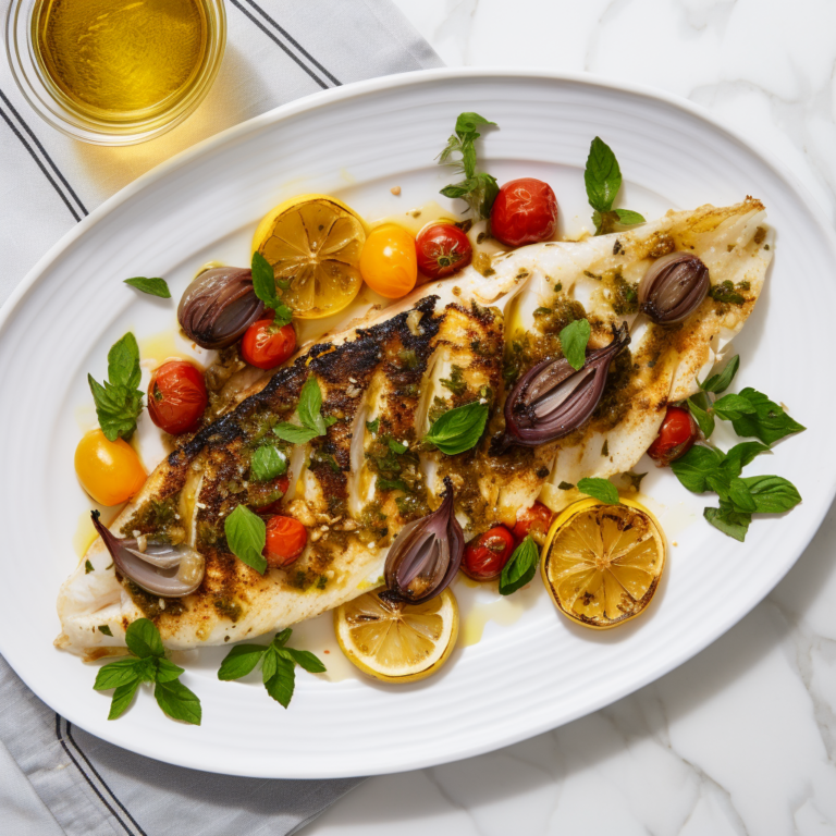 Grilled Haddock: Mediterranean