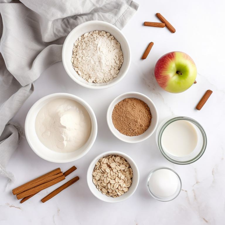 Oatmeal Mug Cake - Ingredients