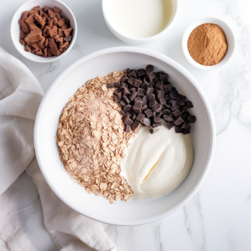 Tiramisu Overnight Oats - Ingredients Mix