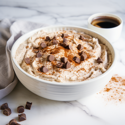 Tiramisu Overnight Oats - Served