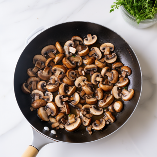 Mushroom Pesto Pasta